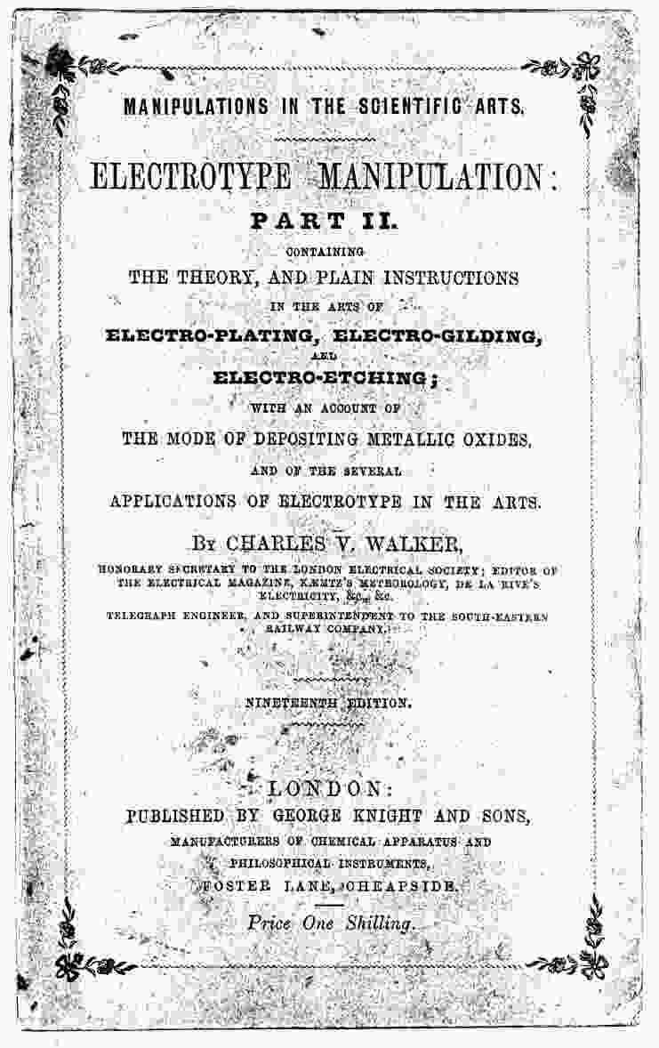 Walker - title page of 1855 book on Electro Etching